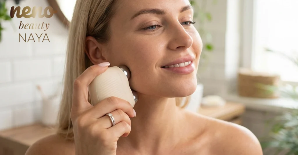 Neno Beauty Naya, kobieta masująca twarz