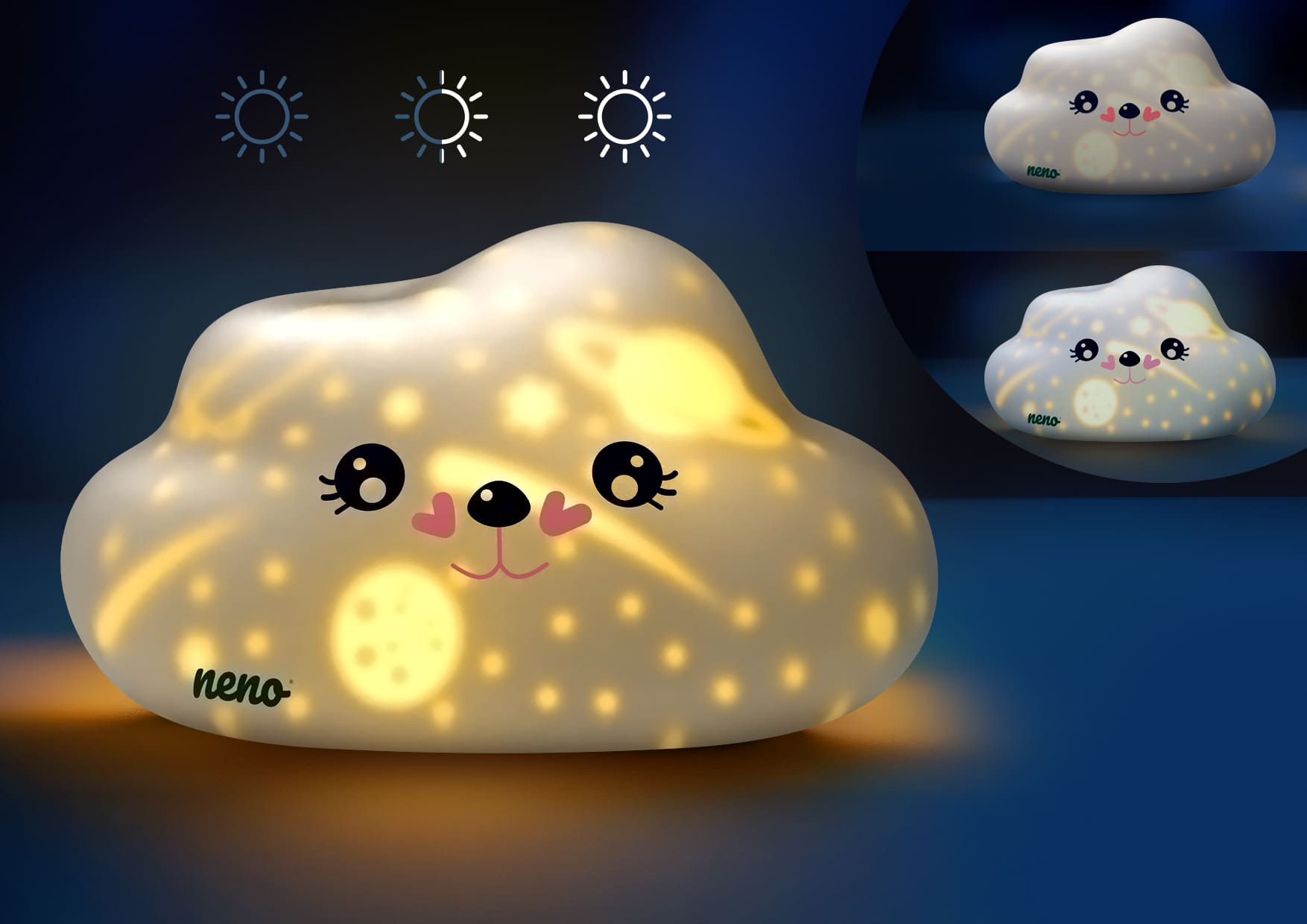 Neno Cosmo – silikonowa lampka nocna dla dzieci