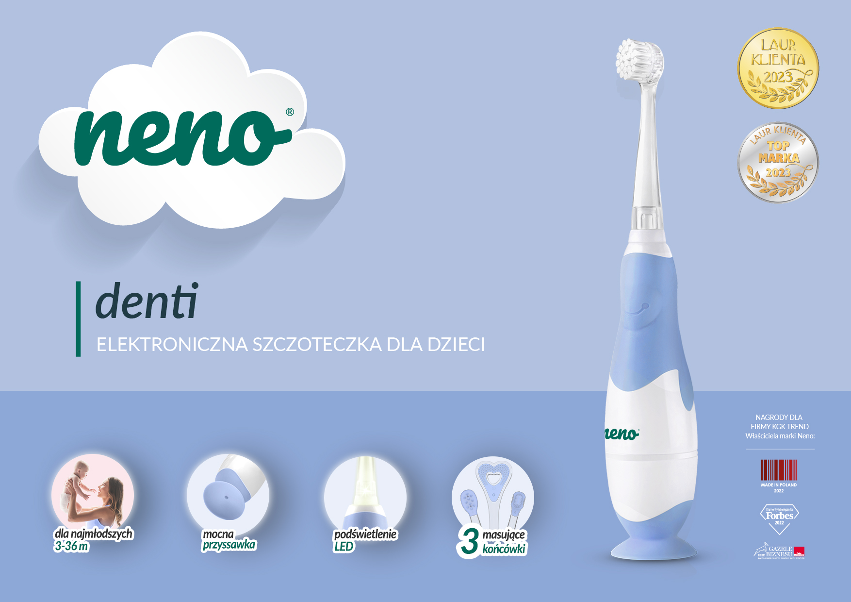 Neno Denti electronic toothbrush for children blue