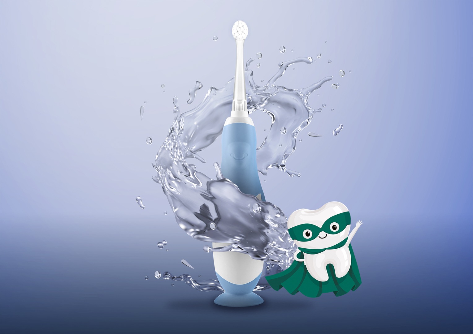 waterproof toothbrush blue