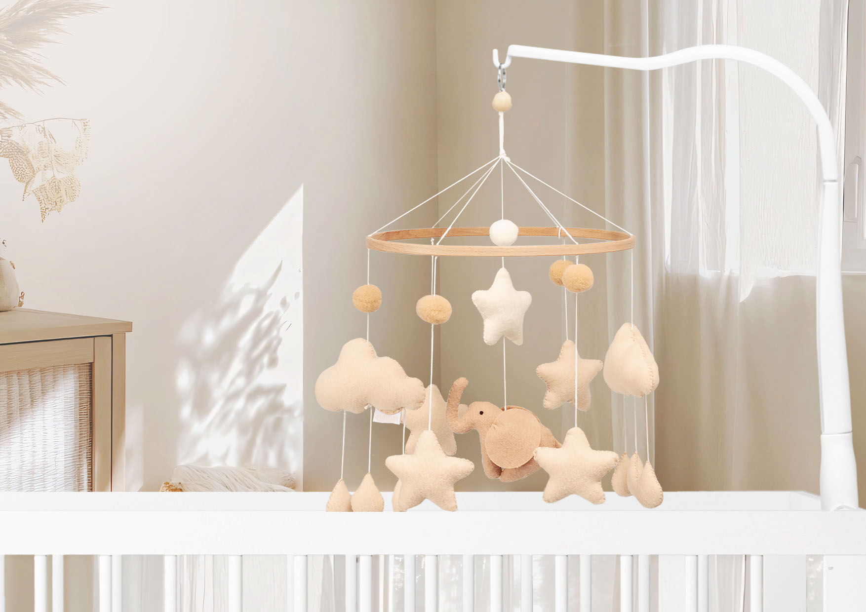 Neno Eli – karuzela do łóżeczka z uchwytem mocującym 