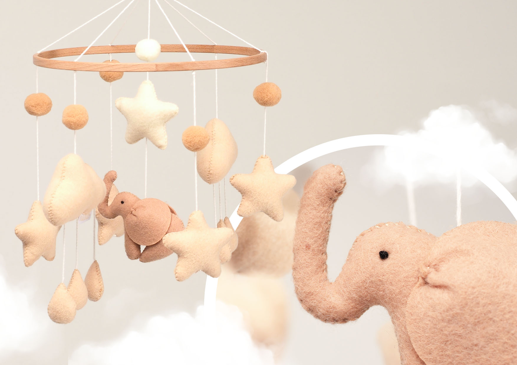 Neno Eli – karuzela do łóżeczka z uchwytem mocującym