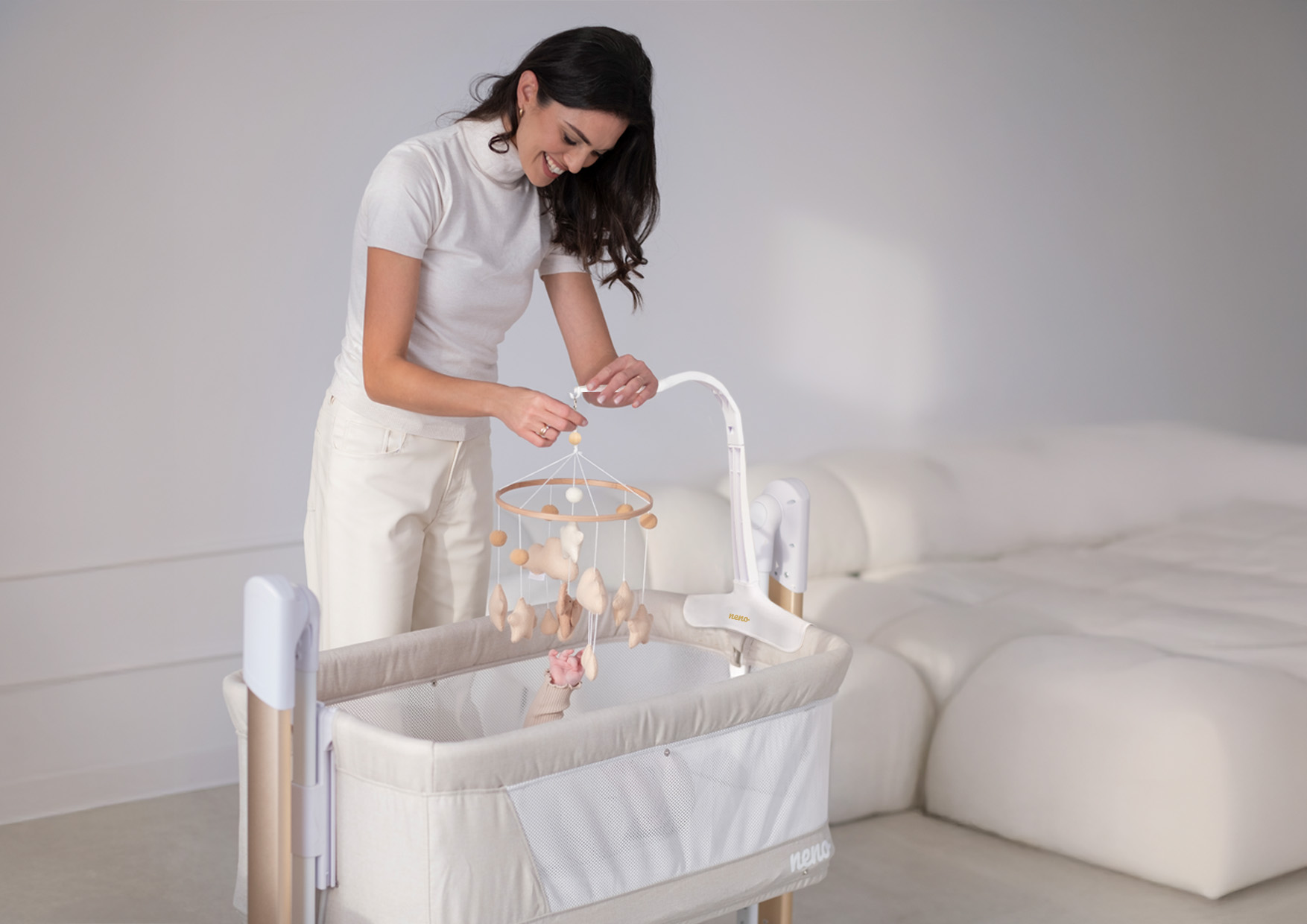 Neno Eli – karuzela do łóżeczka z uchwytem mocującym