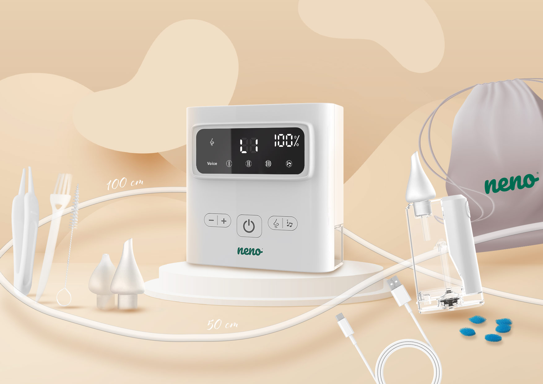 Neno Grasso – un aspirator nazal electronic wireless pentru copii