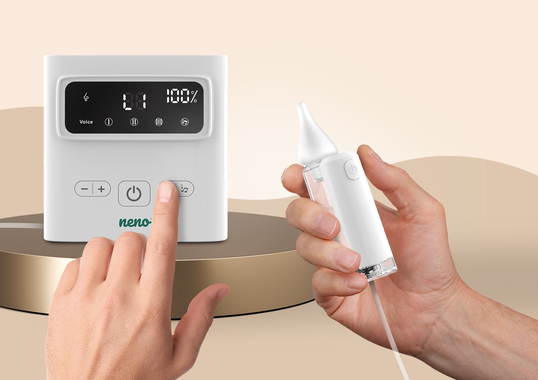 Neno Grasso – un aspirator nazal electronic wireless pentru copii