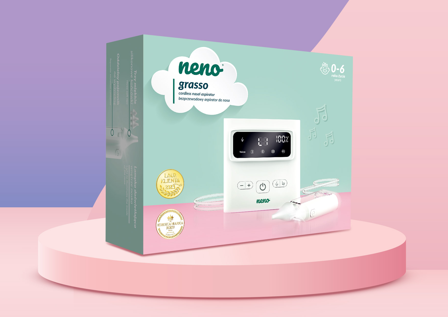 Neno Grasso – un aspirator nazal electronic wireless pentru copii