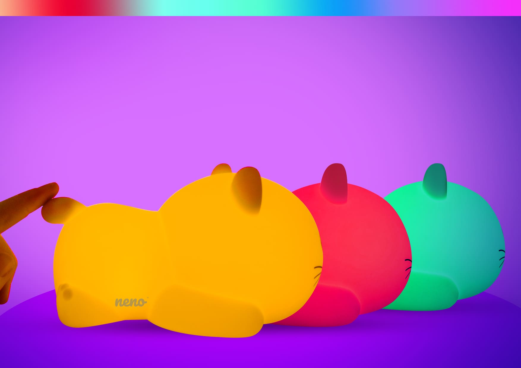 colorful Neno Kitty lights