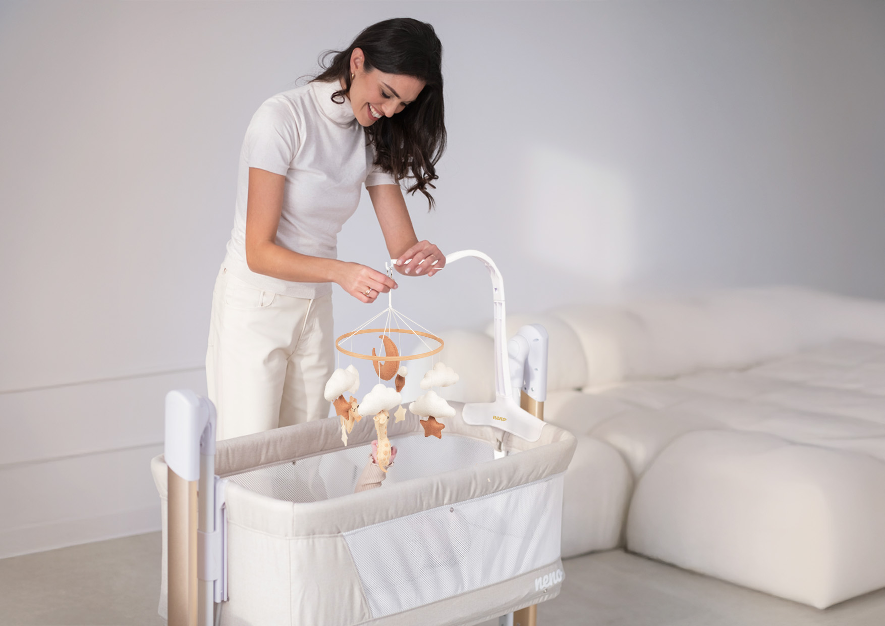 Neno Leo – karuzela do łóżeczka z uchwytem mocującym