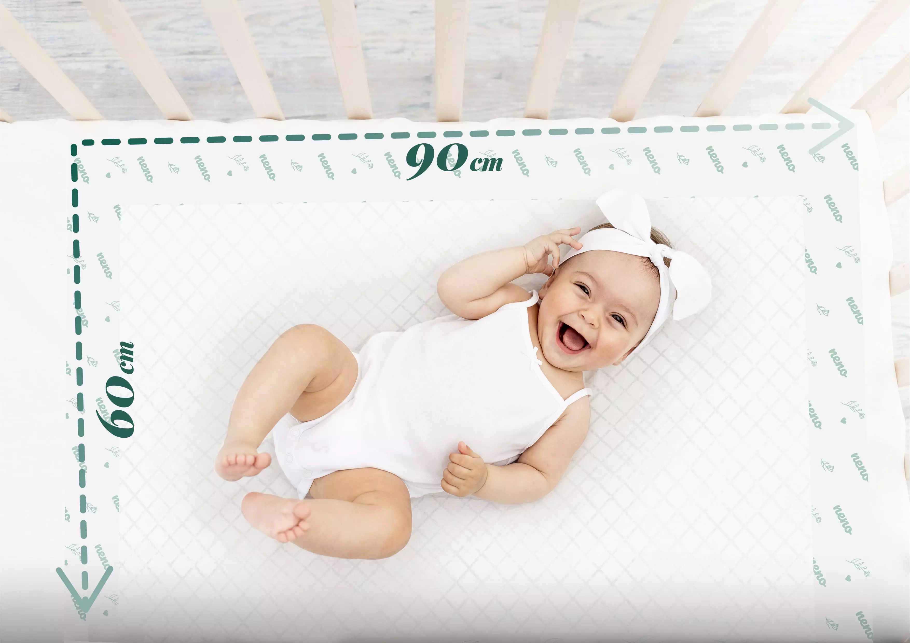 laughing baby on Neno Neo underlay