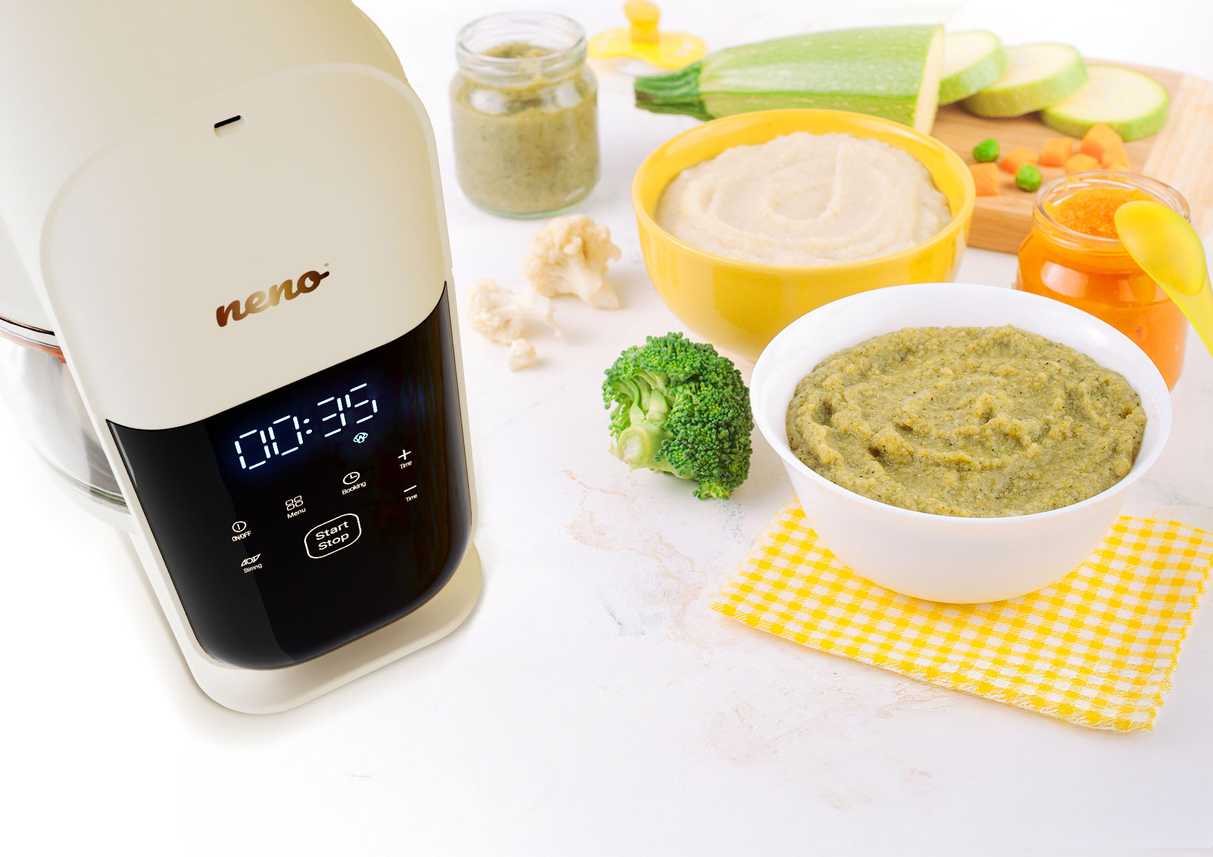 Neno Oro – un blender cu funcție de gătit mâncare pentru bebeluși