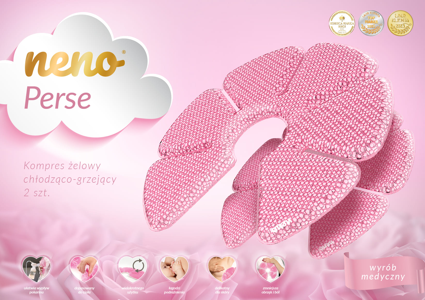 Kompres żelowy chłodząco-grzejący 2 szt.