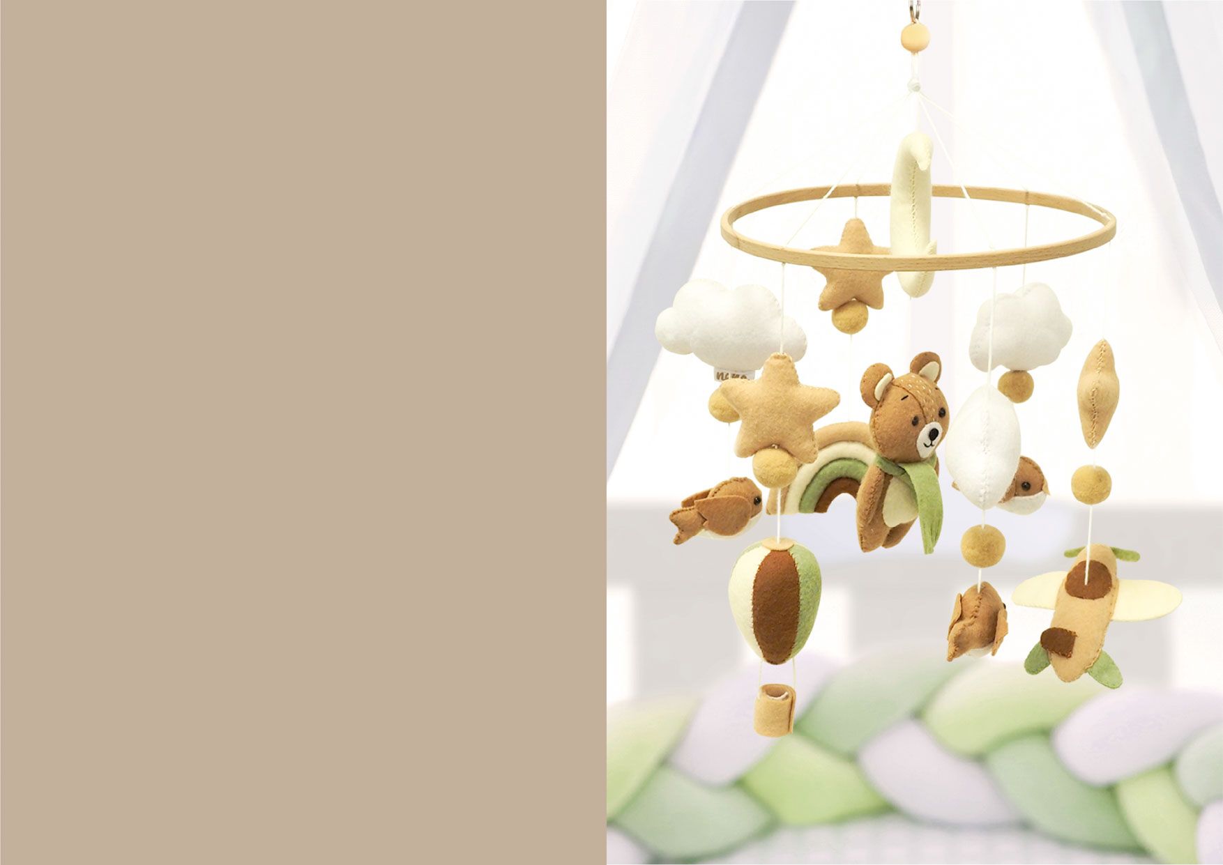 Karuzela Neno Pico z misiami i gwiazdkami.