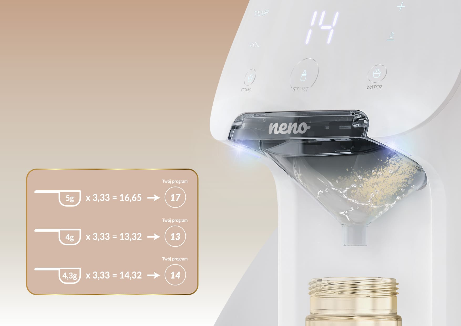 Neno Primavera - Ekspres do mleka modyfikowanego