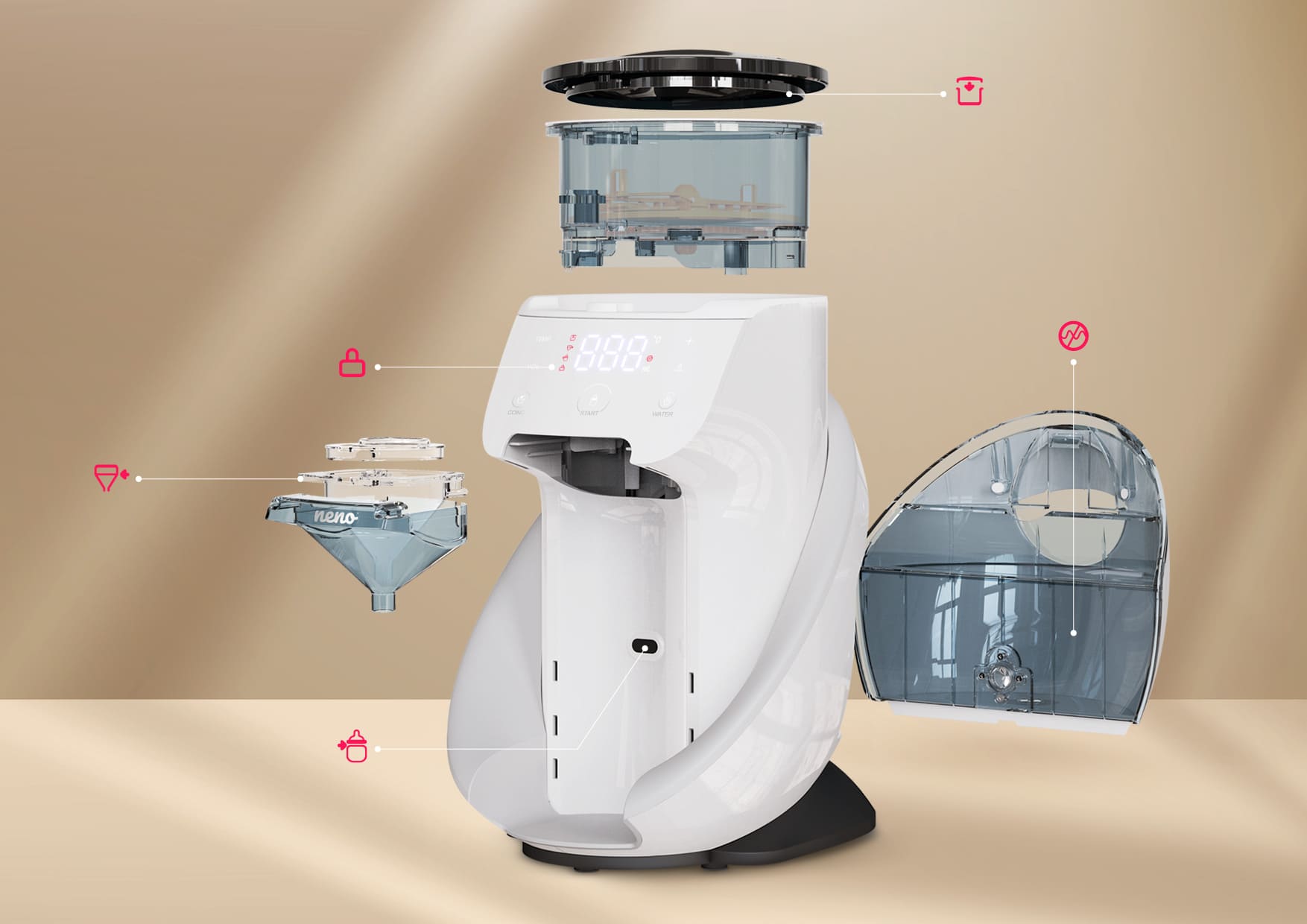 Neno Primavera - Ekspres do mleka modyfikowanego