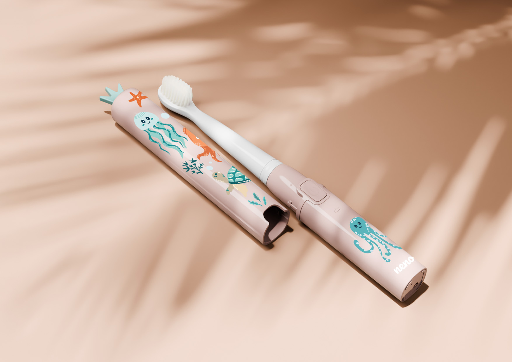 Szczoteczka elektryczna w przezroczystym etui ochronnym