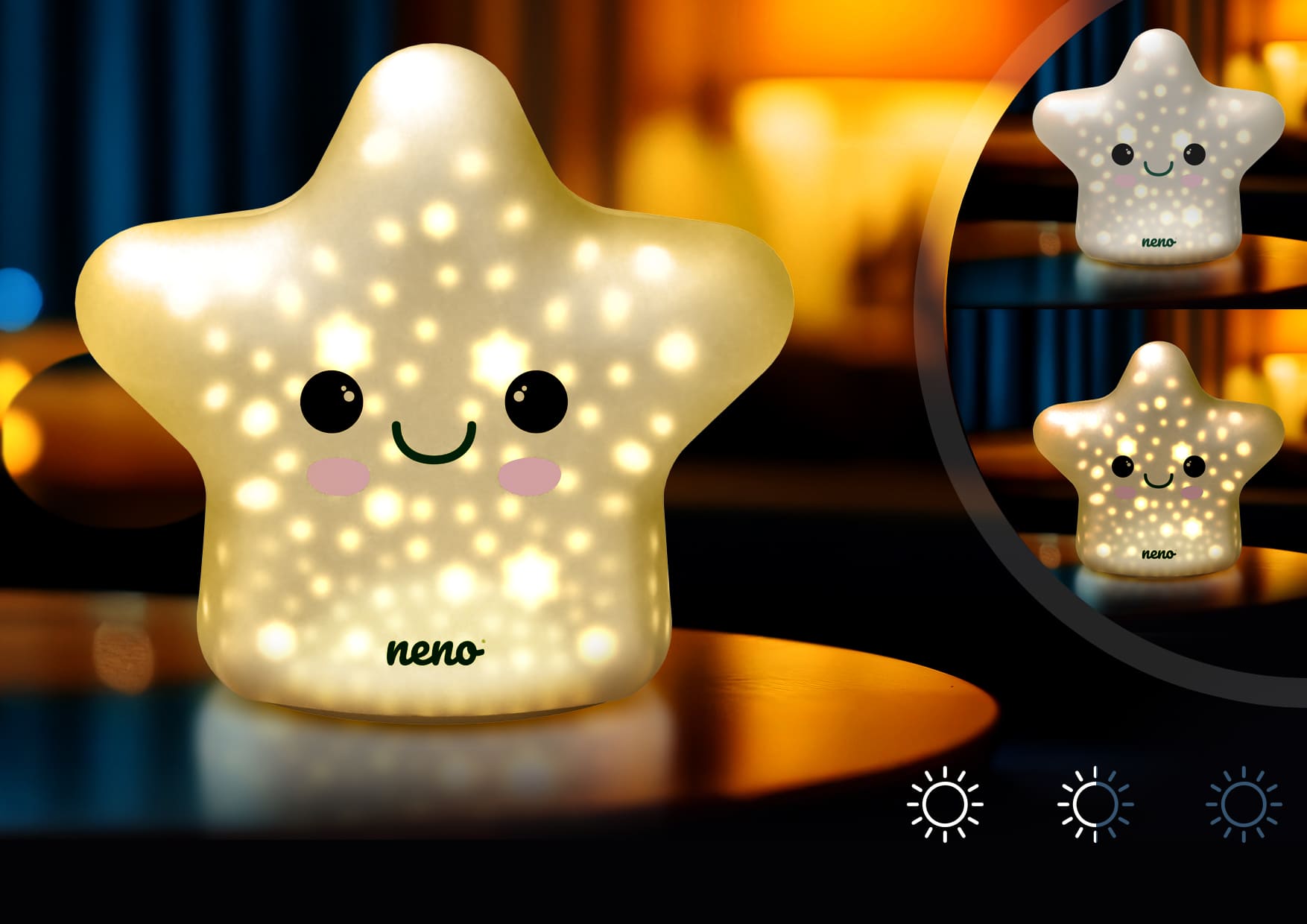 Neno Shine – silikonowa lampka nocna dla dzieci