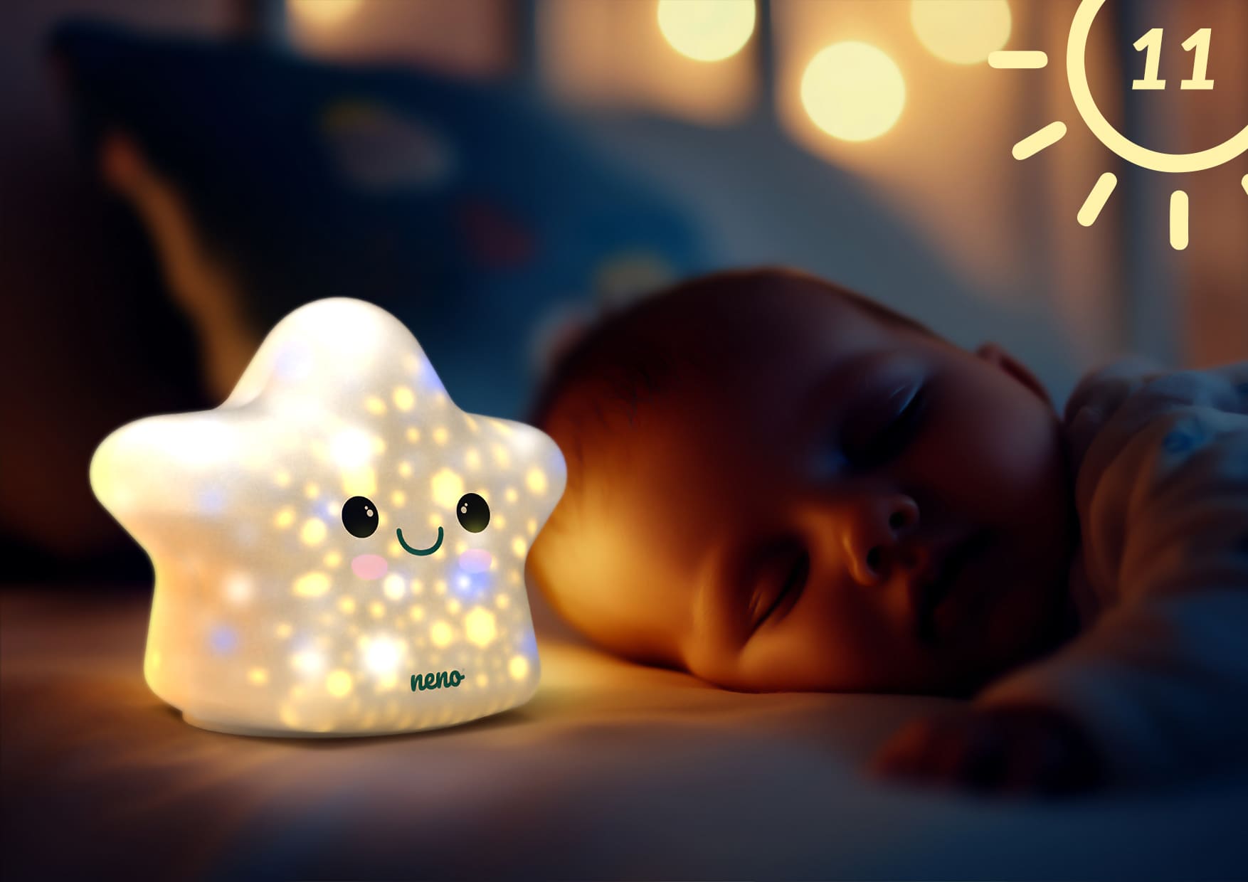 Neno Shine – silikonowa lampka nocna dla dzieci