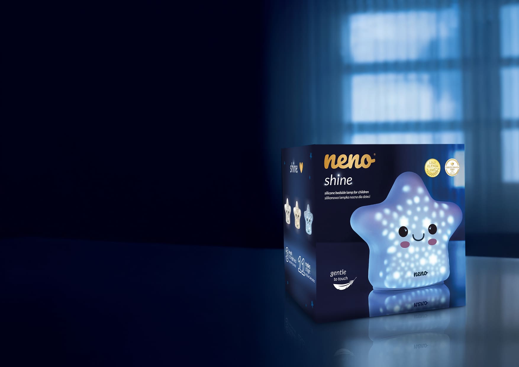 Neno Shine – silikonowa lampka nocna dla dzieci