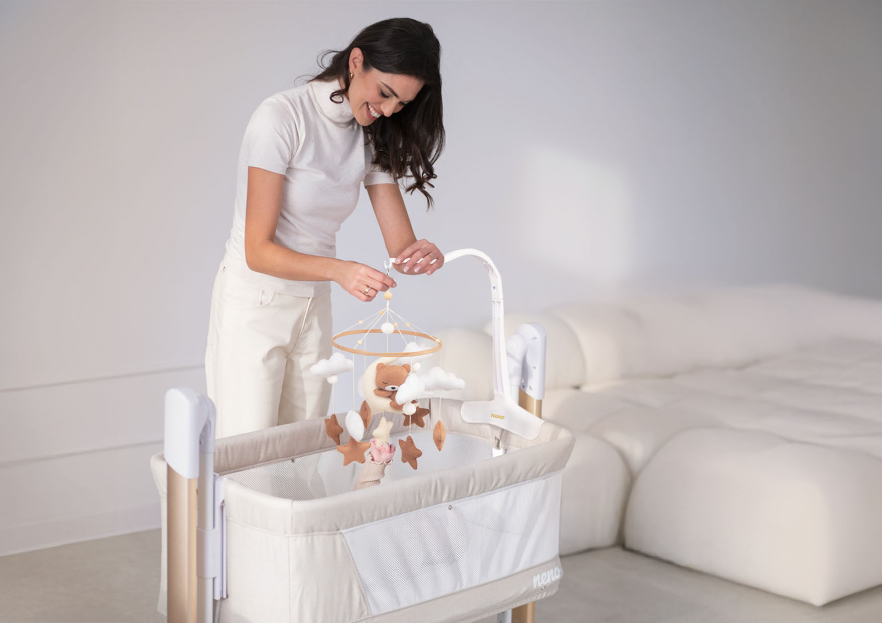 Neno Tedi – karuzela do łóżeczka z uchwytem mocującym