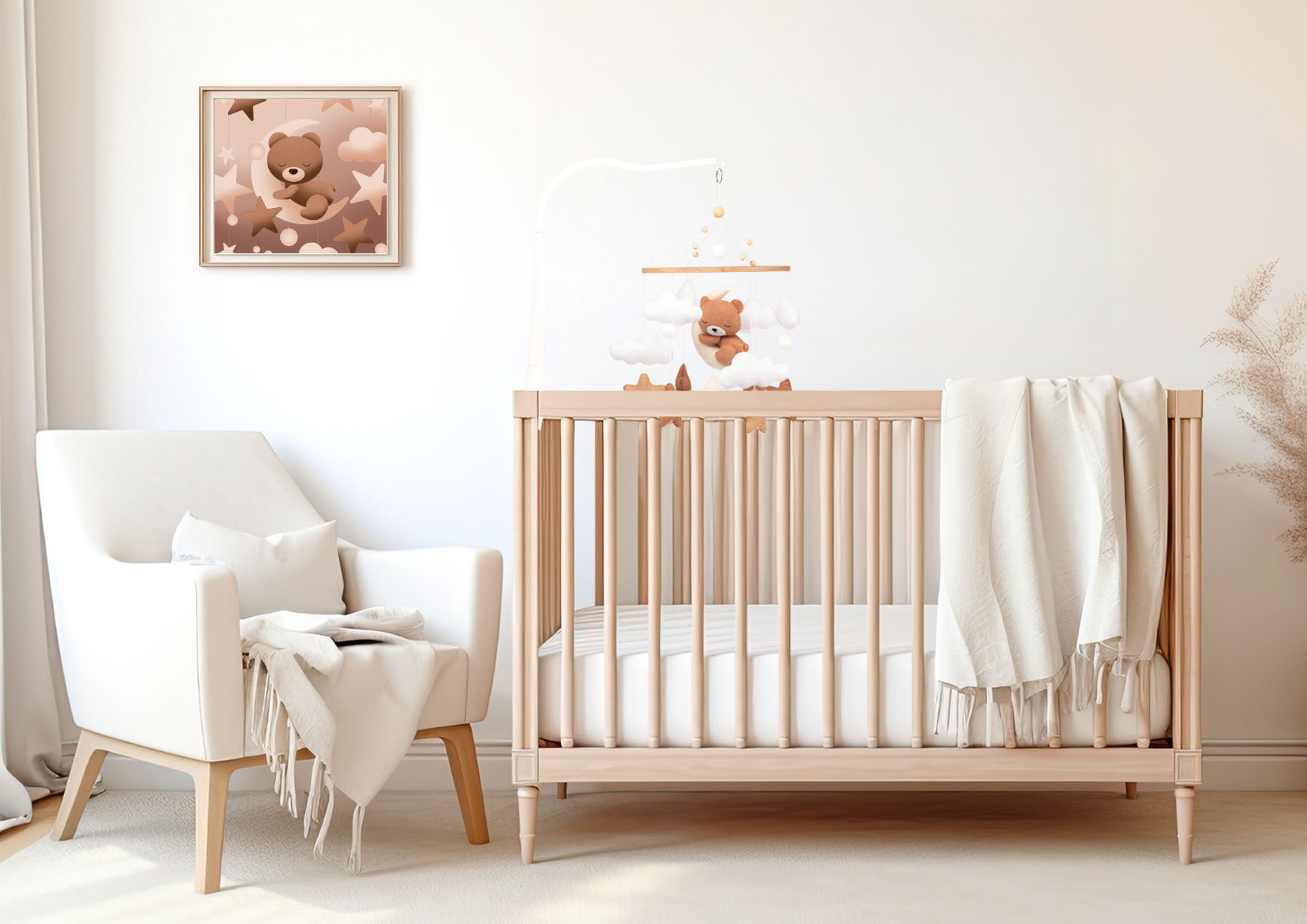 Neno Tedi – karuzela do łóżeczka z uchwytem mocującym