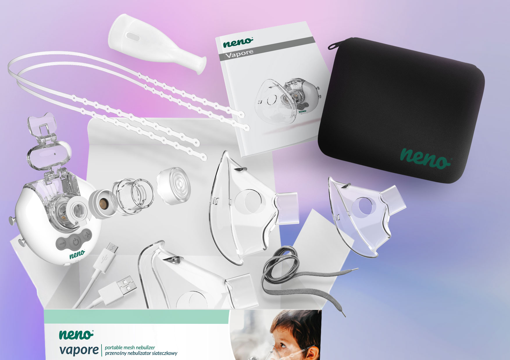 Przenośny nebulizator siateczkowy Neno Vapore